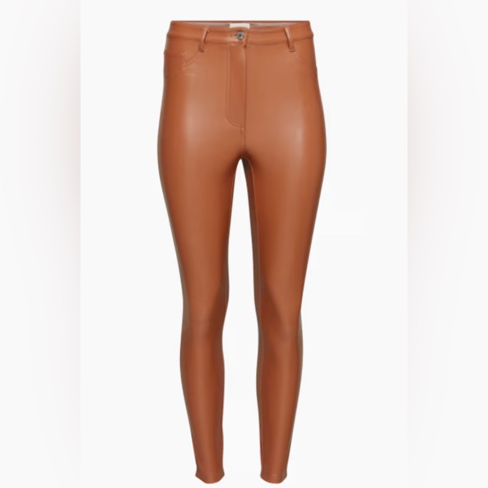Wilfred Free Vegan Faux Leather Pant with back pockets